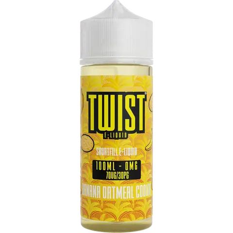 Twist 100ml Shortfill Vape Juice Banana Oatmeal Cookie
