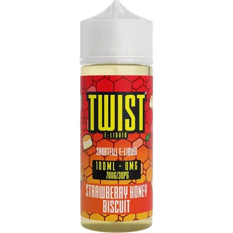 Twist 100ml Shortfill Vape Juice Strawberry Honey Biscuit
