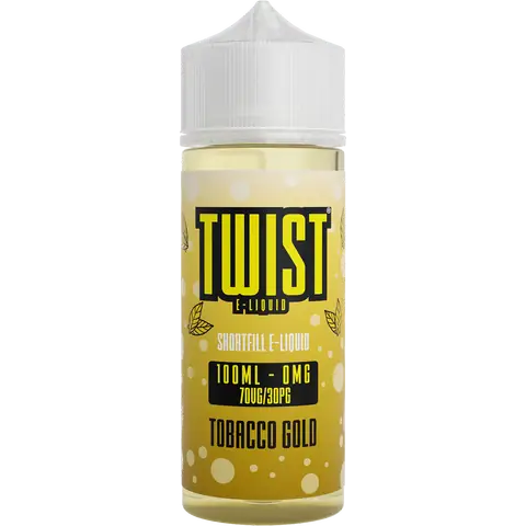 Twist 100ml Shortfill Vape Juice Tobacco Gold