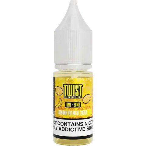 Twist 10ml Nic Salts 20mg Banana Oatmeal Cookie
