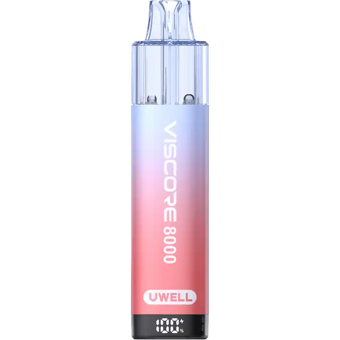 Uwell VISCORE 8000 Disposable Vape Kit Milky Strawberry