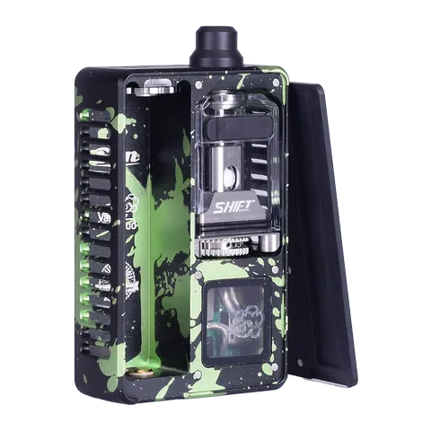 Vaperz Cloud X Gerobak San Aio DNA80c Boro Kit Green Plasma