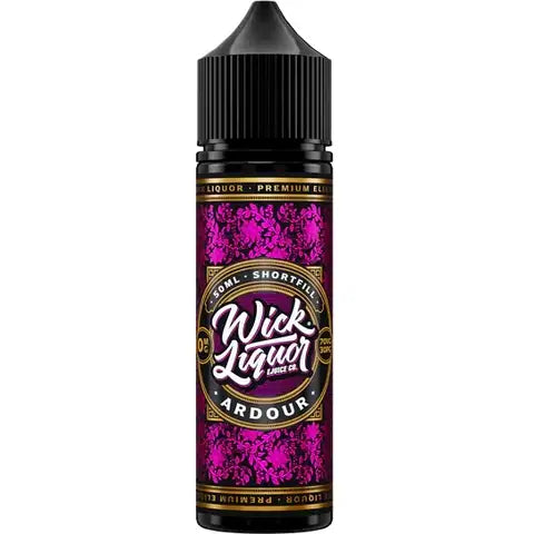 Wick Liquor 50ml Shortfill Juice Range Ardour