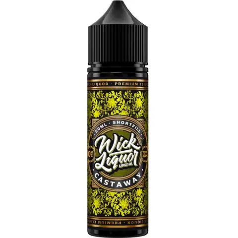 Wick Liquor 50ml Shortfill Juice Range Castaway