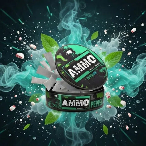 Ammo Pepper Mint Caffeine Pouches