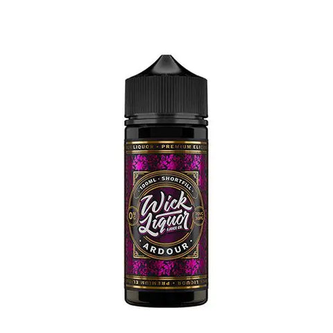 Wick Liquor 100ml Shortfill Juice Range Ardour