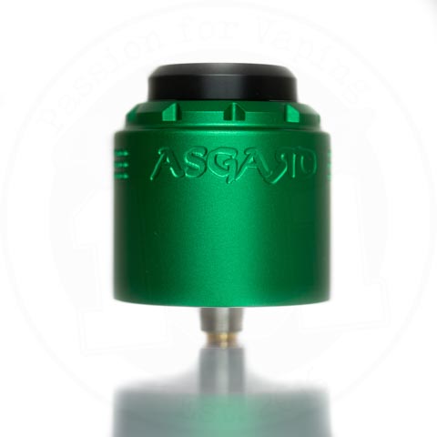 Asgard 30mm RDA by Vaperz Cloud Satin Green (Aluminium Top Cap)