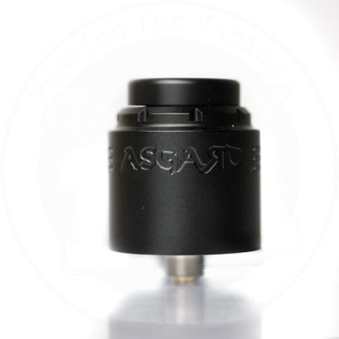 Asgard Mini 25mm RDA By Vaperz Cloud Satin Black (Aluminium Top Cap)