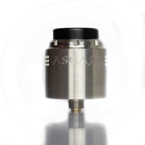 Asgard Mini 25mm RDA By Vaperz Cloud Stainless Steel Brushed (SS Top Cap)