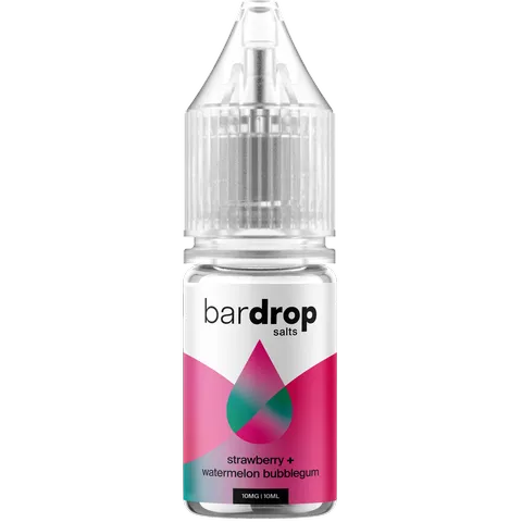 Bar Drop Salts 10ml E-Liquids Strawberry Watermelon Bubblegum