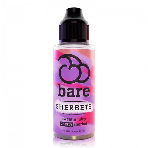 Bare Sherbets 100ml Shortfill E-Liquid Cherry