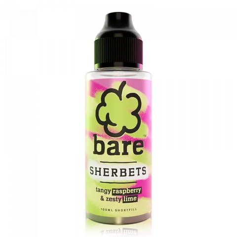 Bare Sherbets 100ml Shortfill E-Liquid Raspberry Lime