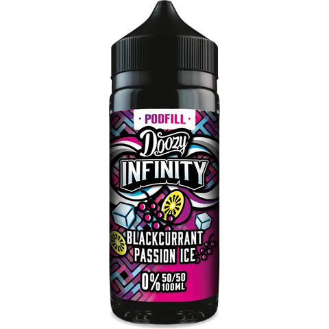 Doozy Vape Infinity Podfill 50/50 100ml Shortfill Blackcurrant Passion Ice