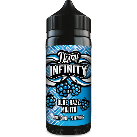 Doozy Vape Infinity 70/30 100ml Shortfill Blue Razz Mojito