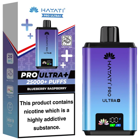Hayati Pro Ultra Plus 25k Prefilled Vape Kit Blueberry Raspberry