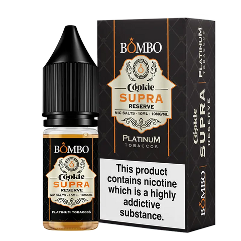 Bombo Platinum Tobaccos Cookie Supra Reserve 10ml Nic Salt 10mg