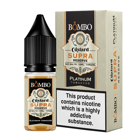 Bombo Platinum Tobaccos Custard Supra Reserve 10ml Nic Salt 10mg