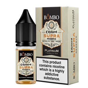 Bombo Platinum Tobaccos Custard Supra Reserve 10ml Nic Salt 5mg