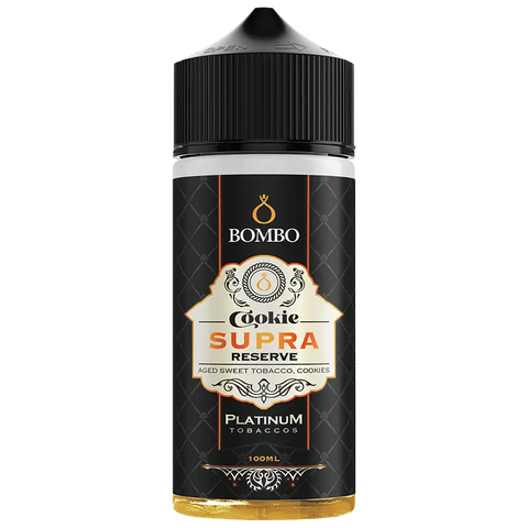 Bombo Platinum Tobacco Cookie Supra Reserve 100ml Shortfill E-Liquid