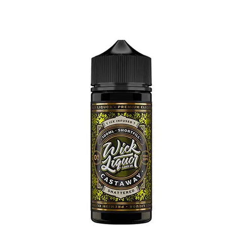 Wick Liquor 100ml Shortfill Juice Range Castaway Shattered