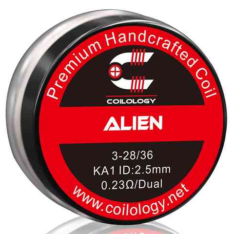 Coilology Hand Crafted Coils Alien 3-28 36 KA1 0.23Ω Dual 2.5mm ID