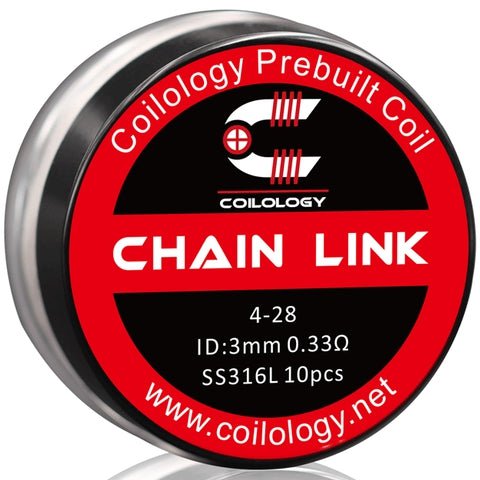 Coilology Prebuilt Performance Coils Chain Link 4-28 0.33ohm SS 3mm ID