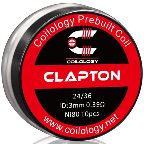 Coilology Prebuilt Performance Coils Clapton 24 36 0.39ohm ni80 3mm ID
