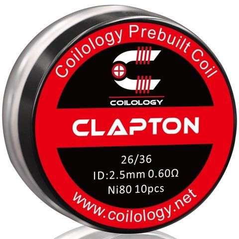 Coilology Prebuilt Performance Coils Clapton 26 36 0.60ohm ni80 2.5mm ID