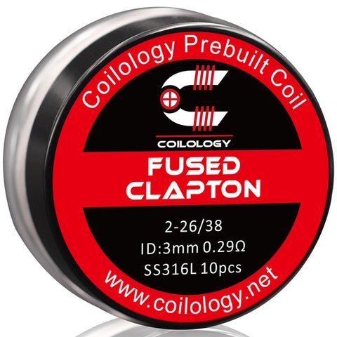 Coilology Prebuilt Performance Coils Fused Clapton 2-26 38 0.29ohm SS 3mm ID