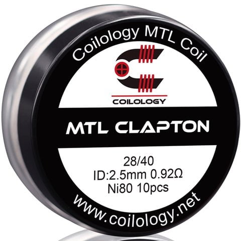 Coilology Prebuilt Performance MTL Coils | Clapton Ni80 0.92ohm