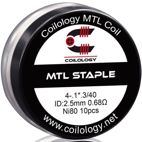 Coilology Prebuilt Performance MTL Coils | Staple NI80 0.68ohm