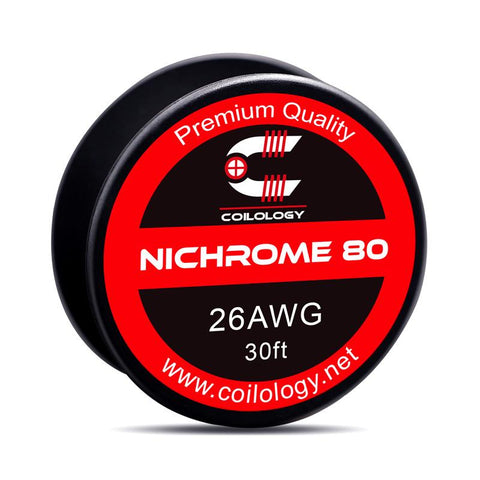 Coilology Round Wire 30ft Spools Nichrome80 26AWG