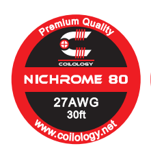 Coilology Round Wire 30ft Spools Nichrome80 27AWG