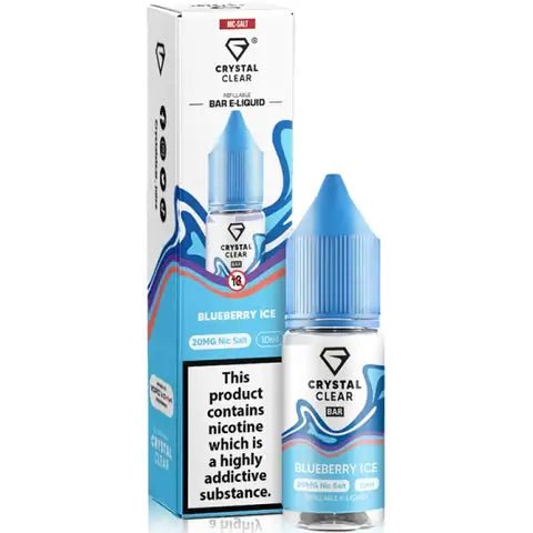 Crystal Clear Nic Salts 10ml Blueberry Ice