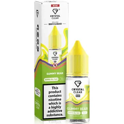 Crystal Clear Nic Salts 10ml Gummy Bear