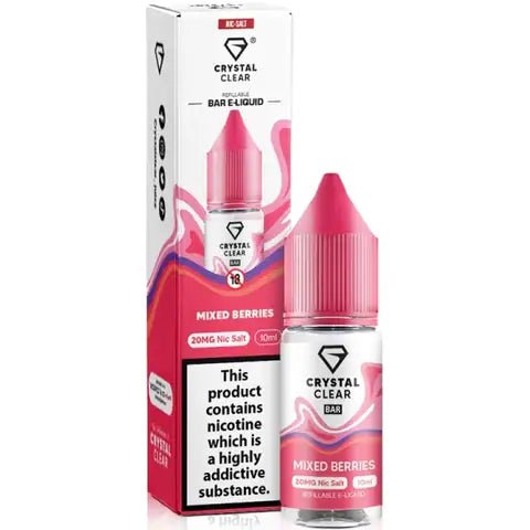 Crystal Clear Nic Salts 10ml Mixed Berries