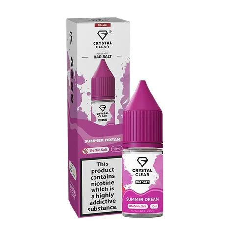 Crystal Clear Nic Salts 10ml Summer Dream