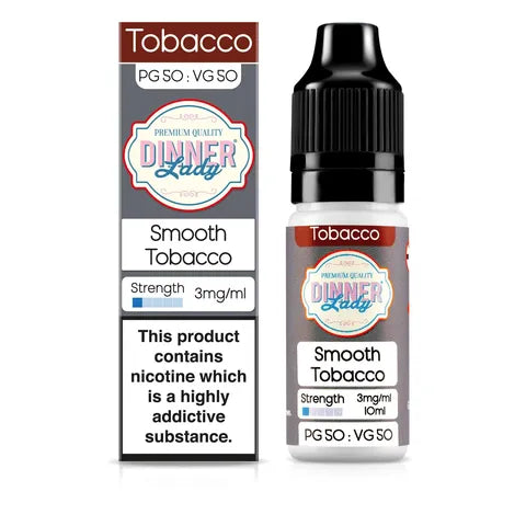 Dinner Lady 50/50 10ml Vape Juice Smooth Tobacco 3mg