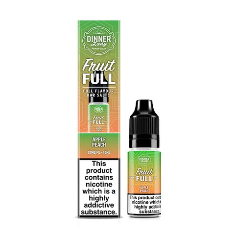 Dinner Lady Fruit Full 10ml Nicotine Salts Apple Peach