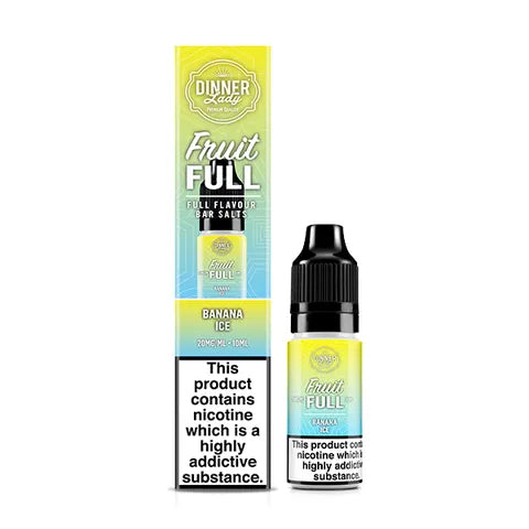 Dinner Lady Fruit Full 10ml Nicotine Salts Banana Ice