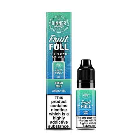 Dinner Lady Fruit Full 10ml Nicotine Salts Fresh Mint