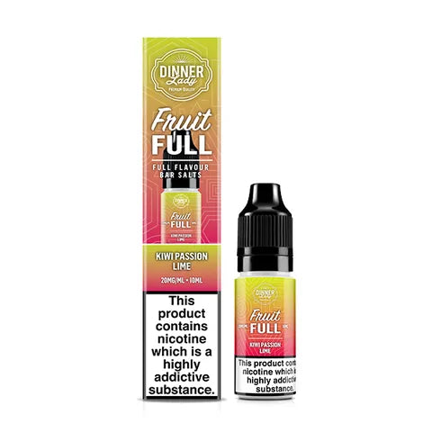 Dinner Lady Fruit Full 10ml Nicotine Salts Kiwi Passion Lime