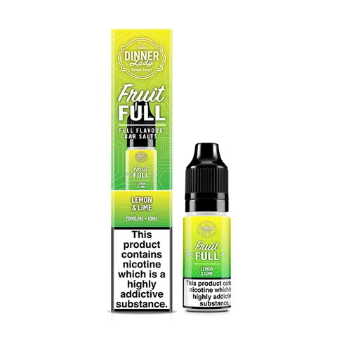 Dinner Lady Fruit Full 10ml Nicotine Salts Lemon & Lime