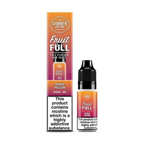 Dinner Lady Fruit Full 10ml Nicotine Salts Mango Passion