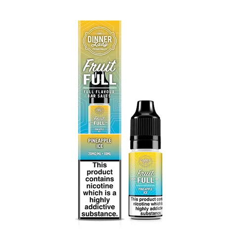Dinner Lady Fruit Full 10ml Nicotine Salts Pineapple Ice