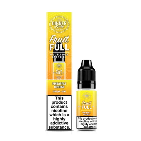 Dinner Lady Fruit Full 10ml Nicotine Salts Pineapple Orange
