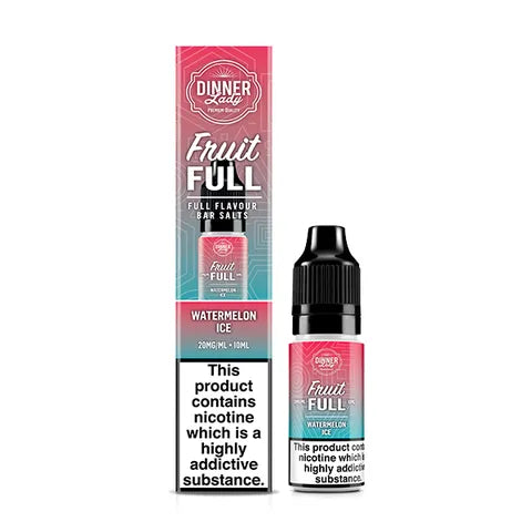 Dinner Lady Fruit Full 10ml Nicotine Salts Watermelon Ice