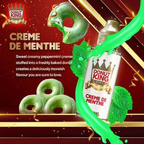 Donut King Limited Edition 100ml Shortfill E-Liquid Creme De Menthe