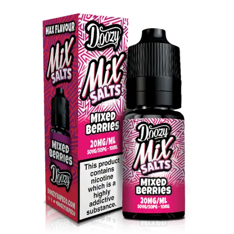Doozy Mix Salts 10ml E-Liquids Mixed Berries
