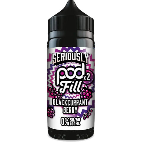 Doozy Seriously Pod Fill X2 Blackcurrant Berry 100ml Shortfill Default Title